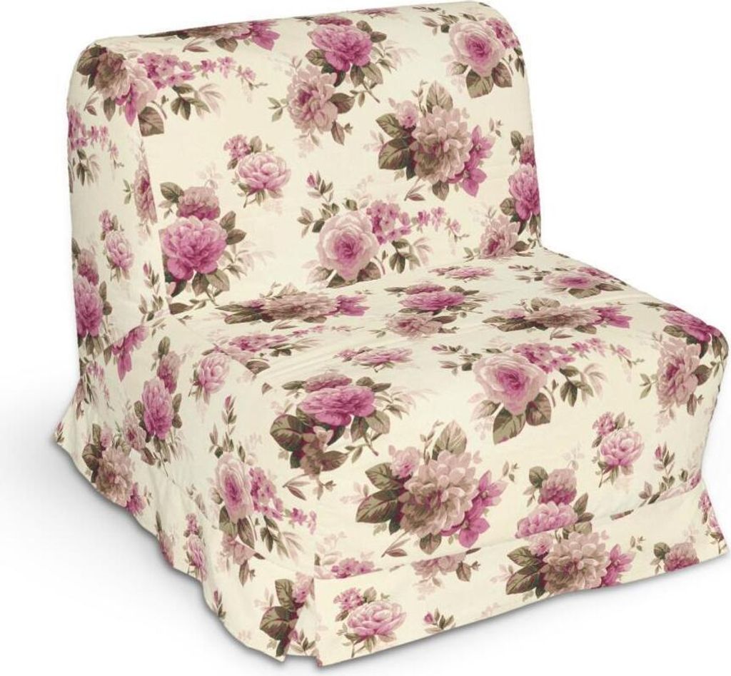 Dekoria Bezug für Lycksele Sessel mit Kellerfalten, beige- rosa, Bezug für Lycksele Sessel