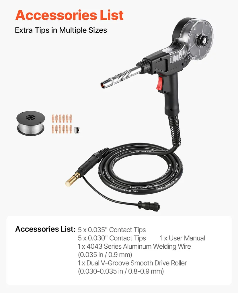 Pistolet de soudage MIG 135A - 3m compatible Miller Spoolmate 100