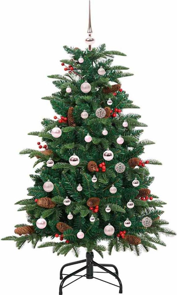 vidaXL Künstlicher Weihnachtsbaum mit 150 LEDs mit Ständer Grün 150 cm