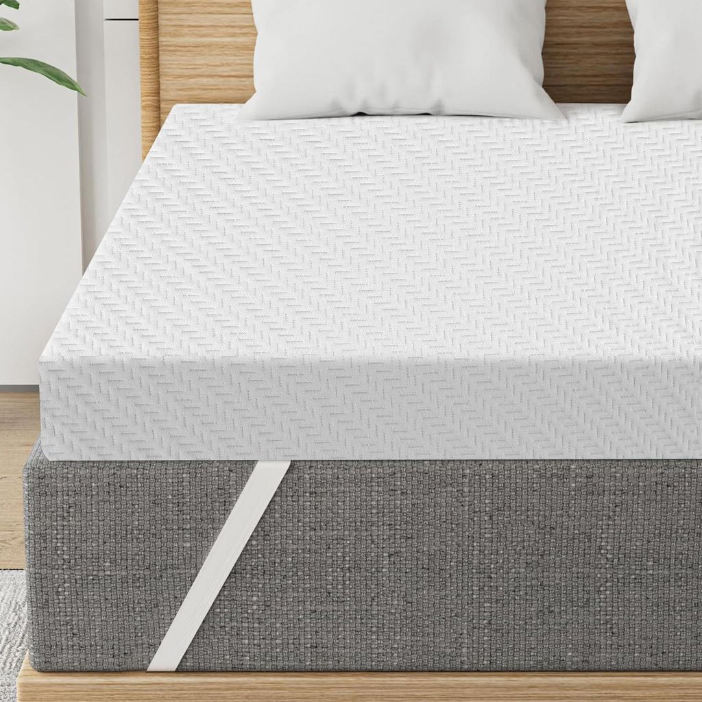 Matratzen Topper 160x200cm H2 / H3, Matratzentopper Schlafsofa Bett Gelschaum, Mattress Topper Gel Bezug 5CM Höhe Anti-Rutsch-Unterlagen für Matr...