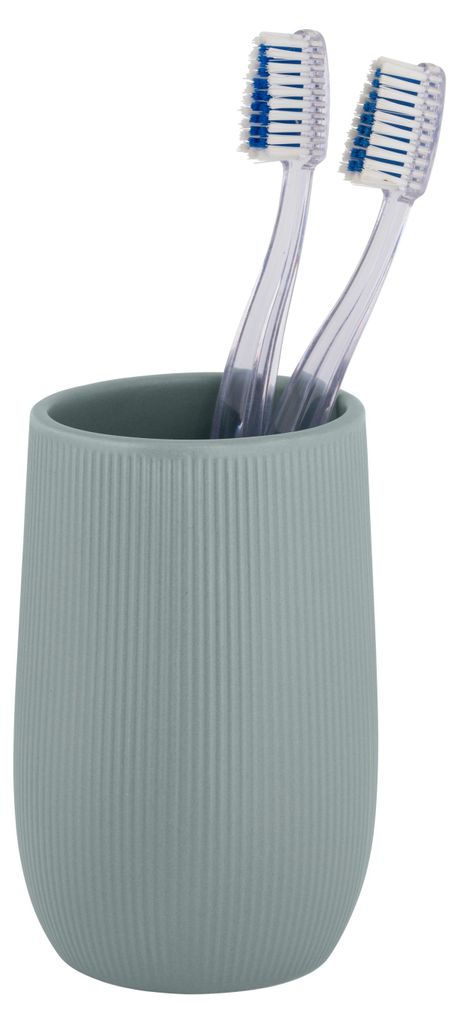WENKO Zahnputzbecher FABLO blau DH 8x12 cm blau