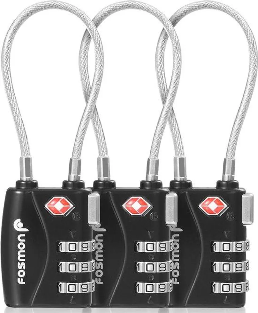 Serrure à combinaison à 3 chiffres pour bagages et vestiaires de sport