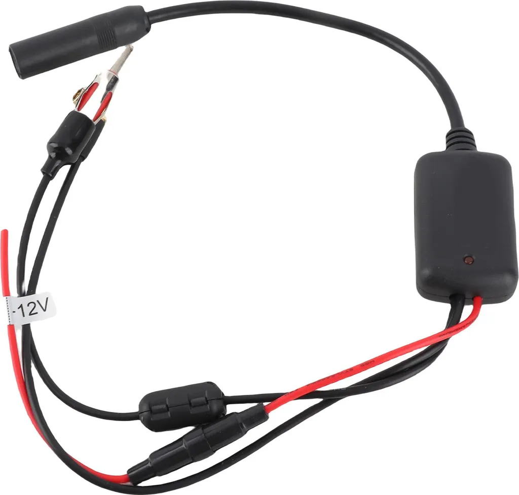 Antenna Attiva DAB+ per Auto con Amplificatore e Testina SMA 12V - 3