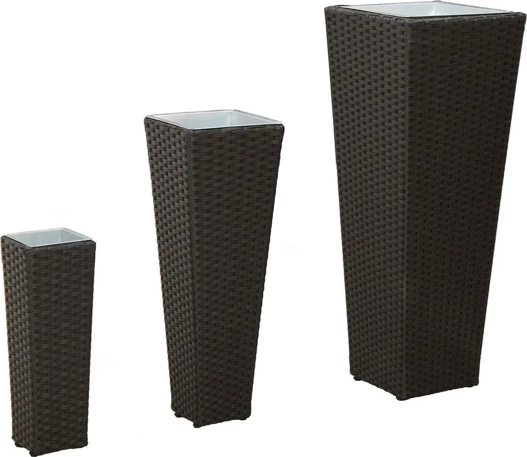Ensemble d'extérieur 3 pièces noir métal - Mobilier robuste et pliable