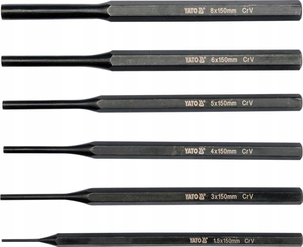 Kit Punzoni Yato YT-47121 per Spine Elastiche e Bulloni - 6 Pezzi