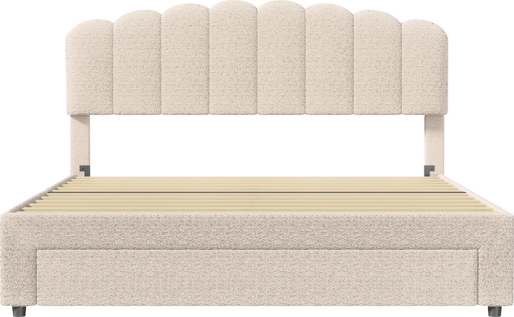 CDGlobal Polsterbett 160x200cm mit USB und Steckdosen, Produktbild 