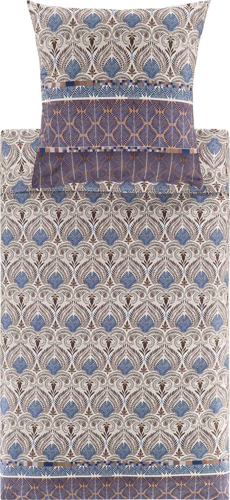 Bassetti Satin-Bettwäsche-Garnitur NAIROBI Farbe M1 CAFFE Größe 135x200+80x80