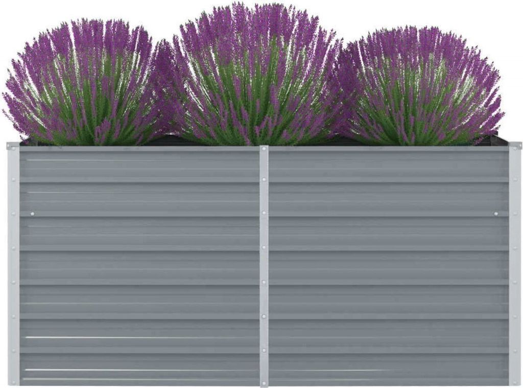 vidaXL Podwyższone łóżko 160 x 80 x 77 cm Stal ocynkowana Zdjęcie produktu 