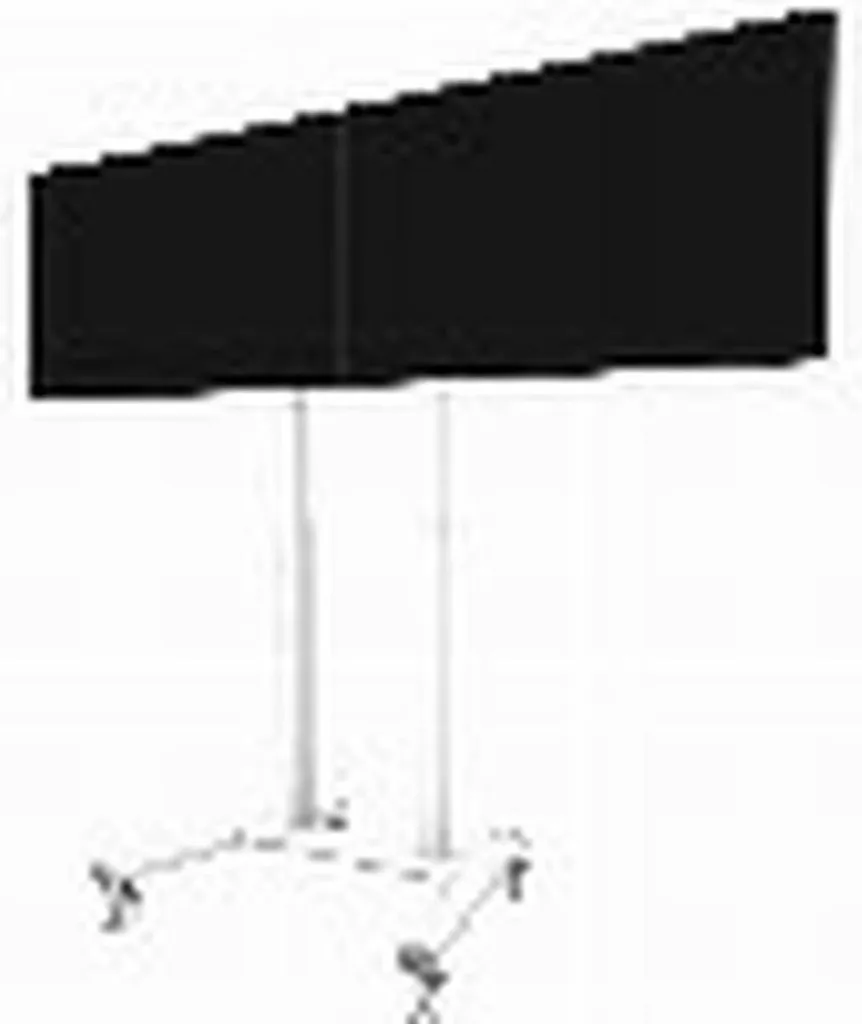 Neomounts ADM-875WH2 Support mural blanc robuste avec gestion des câbles