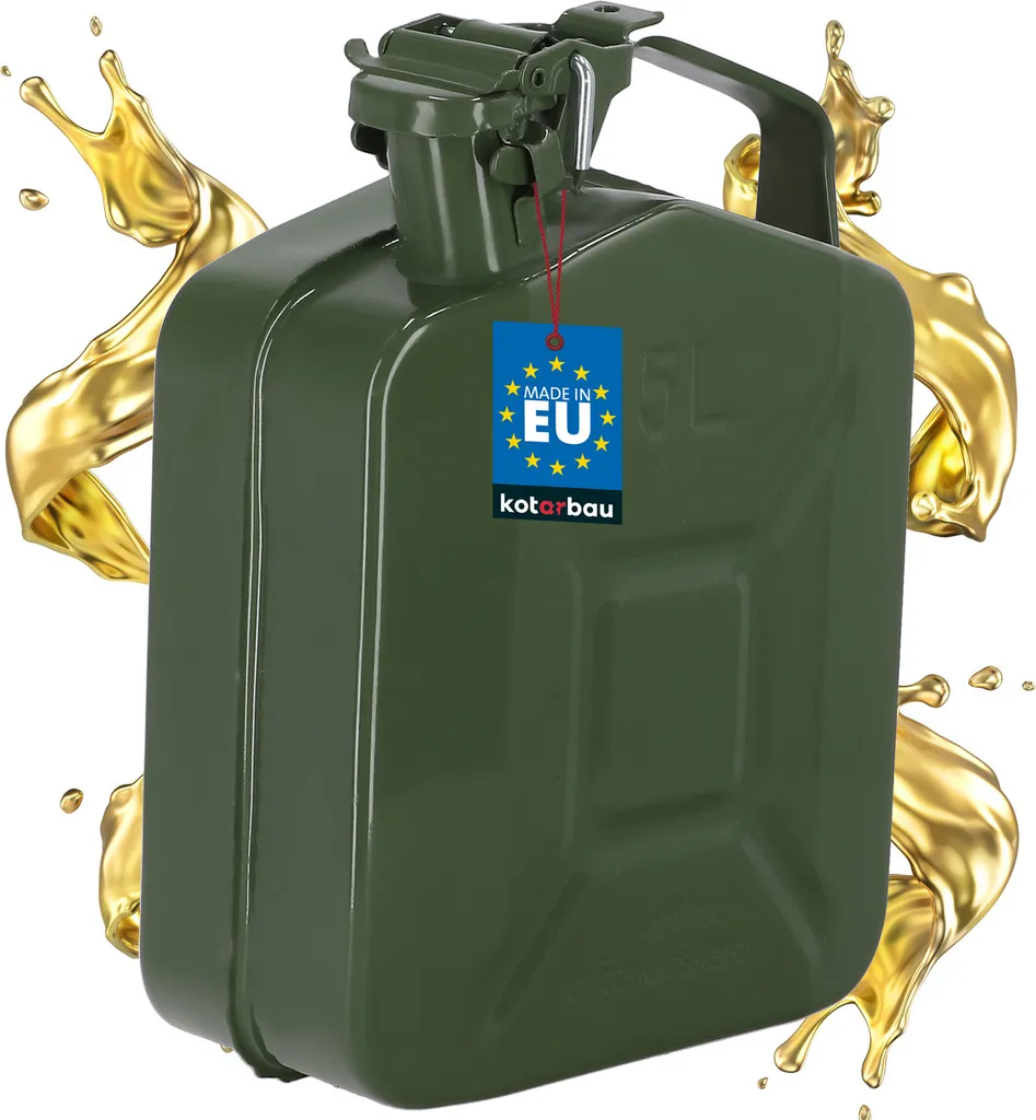 KOTARBAU Tanica Metallo 5L Benzina | Jerry Can Omologata UN Offerta