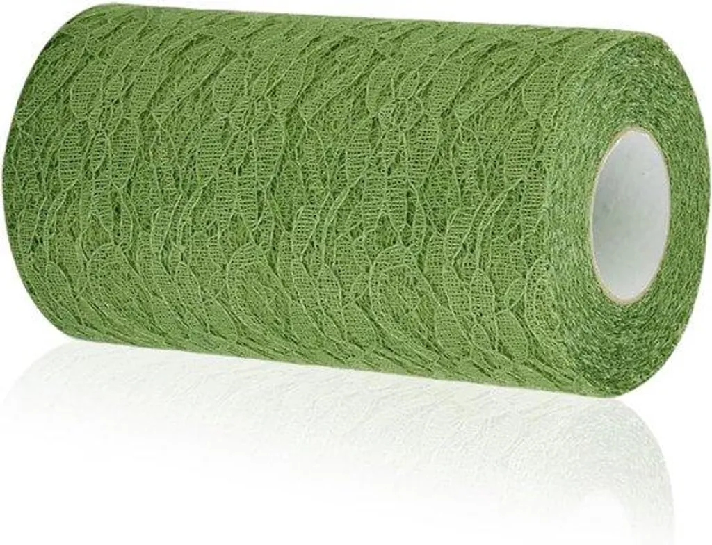Chemin de table vert sapin 15cm x 22,8m résistant pour déco de Noël