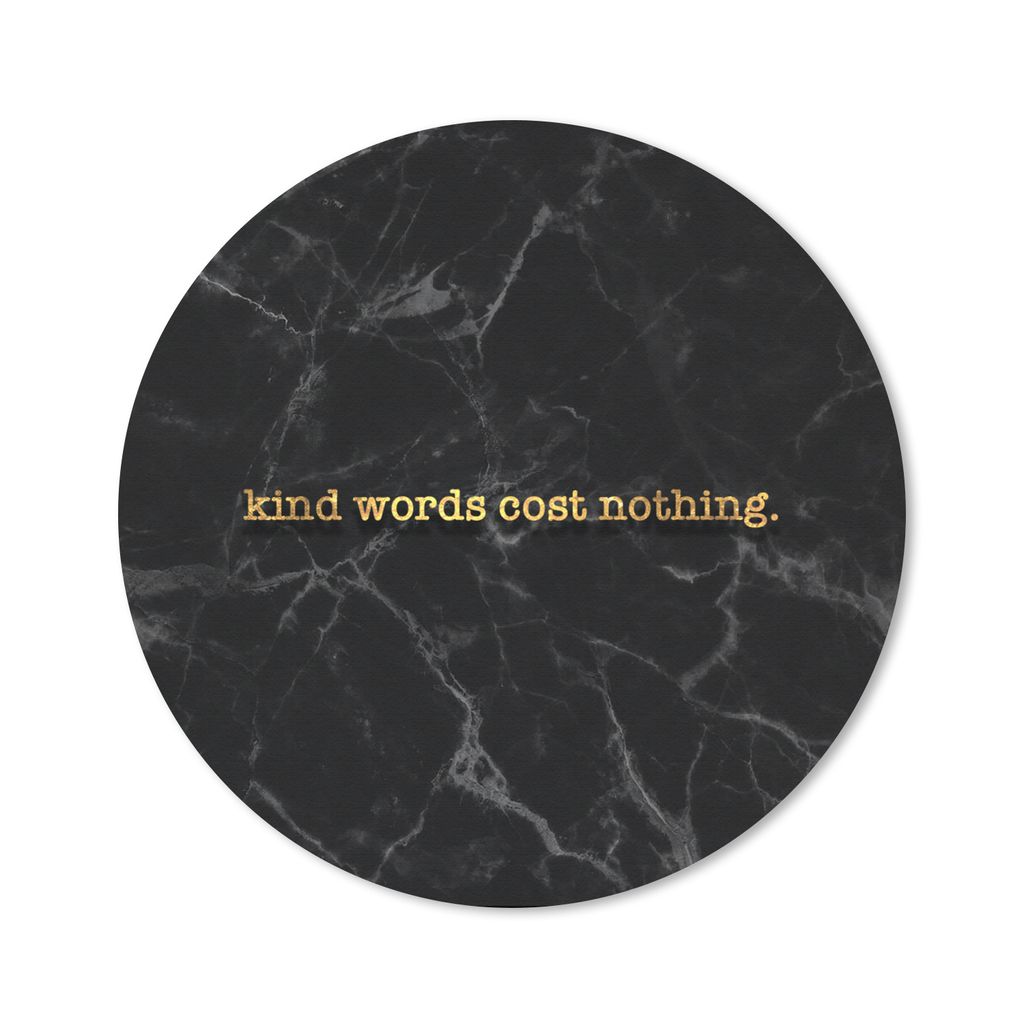 MuchoWow® Mauspad Mousepad Zitate - Sprichwörter - Gold - Produktbild 