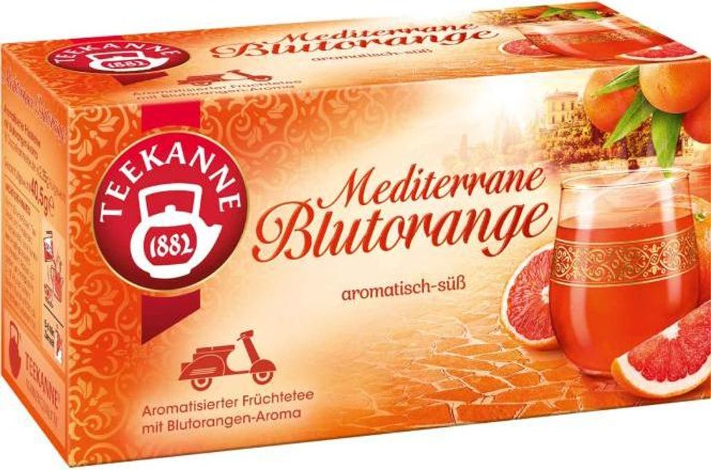 Teekanne Früchtetee Sizilianische Blutorange Teebeutel Produktbild 
