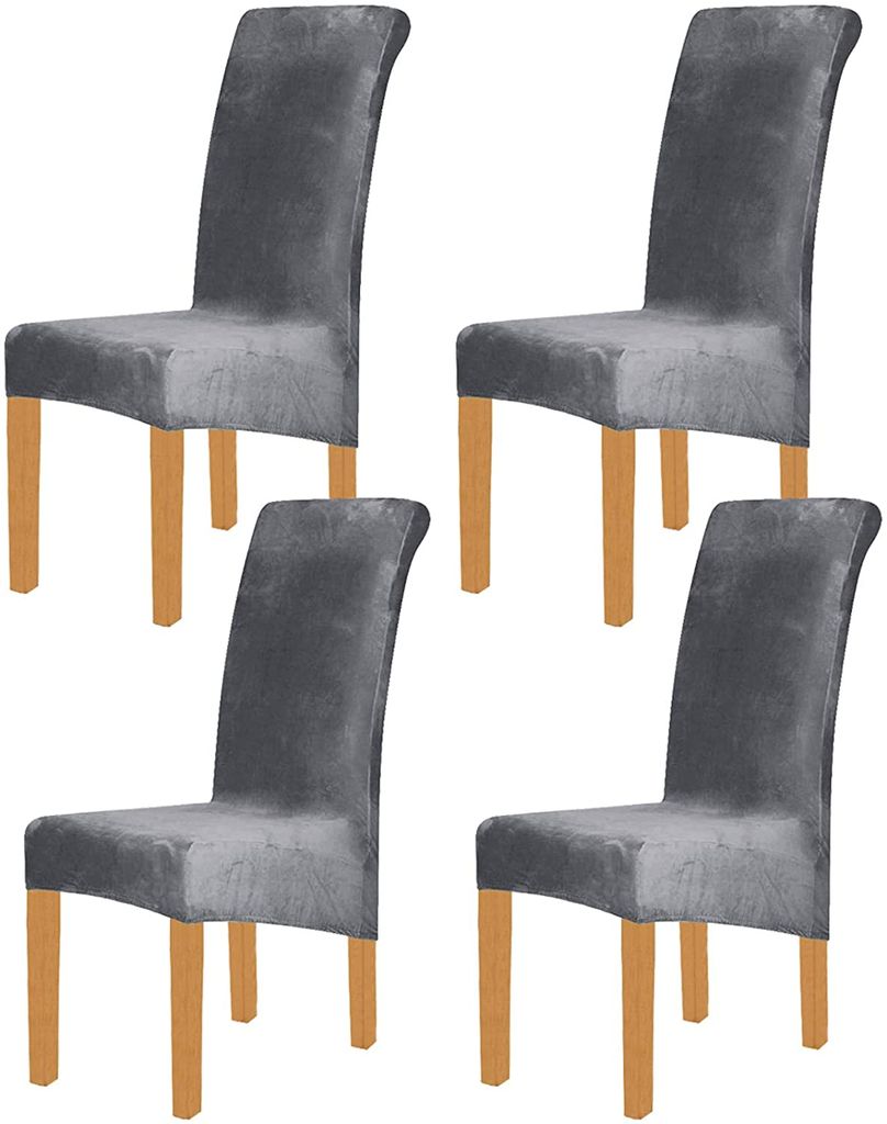 Stretch-Sitzbezüge Für Esszimmerstühle Abnehmbarer Sitzkissen-Schutzbezug;  O