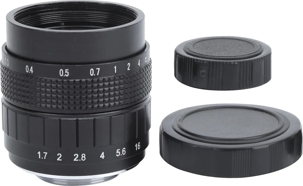 Objectif Photo 35mm F1.7 Focale Fixe Monture C pour Hybride Mirrorless