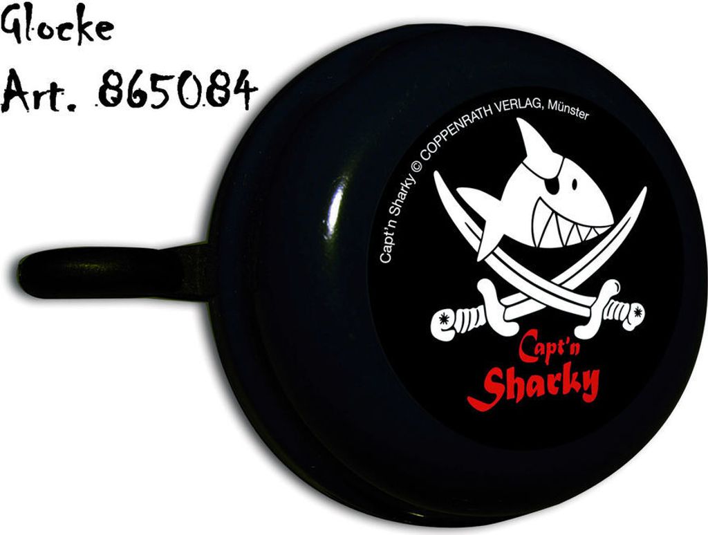 BIKE FASHION Fahrradklingel 'Capt'n Sharky' Produktbild 