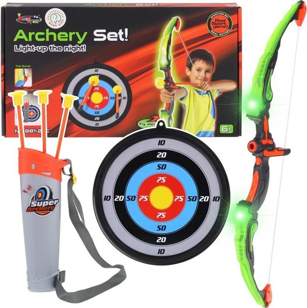 Arc Et Flèches Jouet Pour Enfants – Jeu De Tir Sportif, 3-10 Ans, Multicolore, Neuf