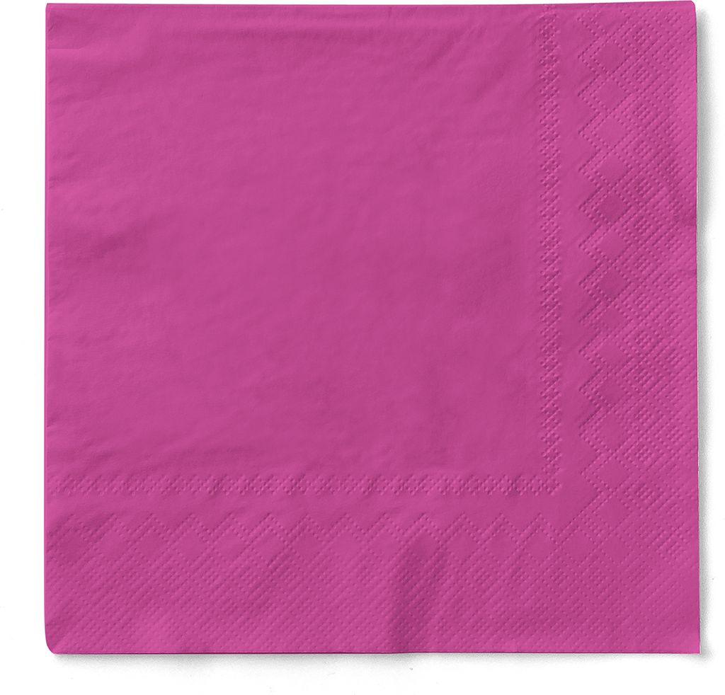 Tissue Cocktail-Serviette Violett, 24 x 24 cm, 150 Stück - Mank