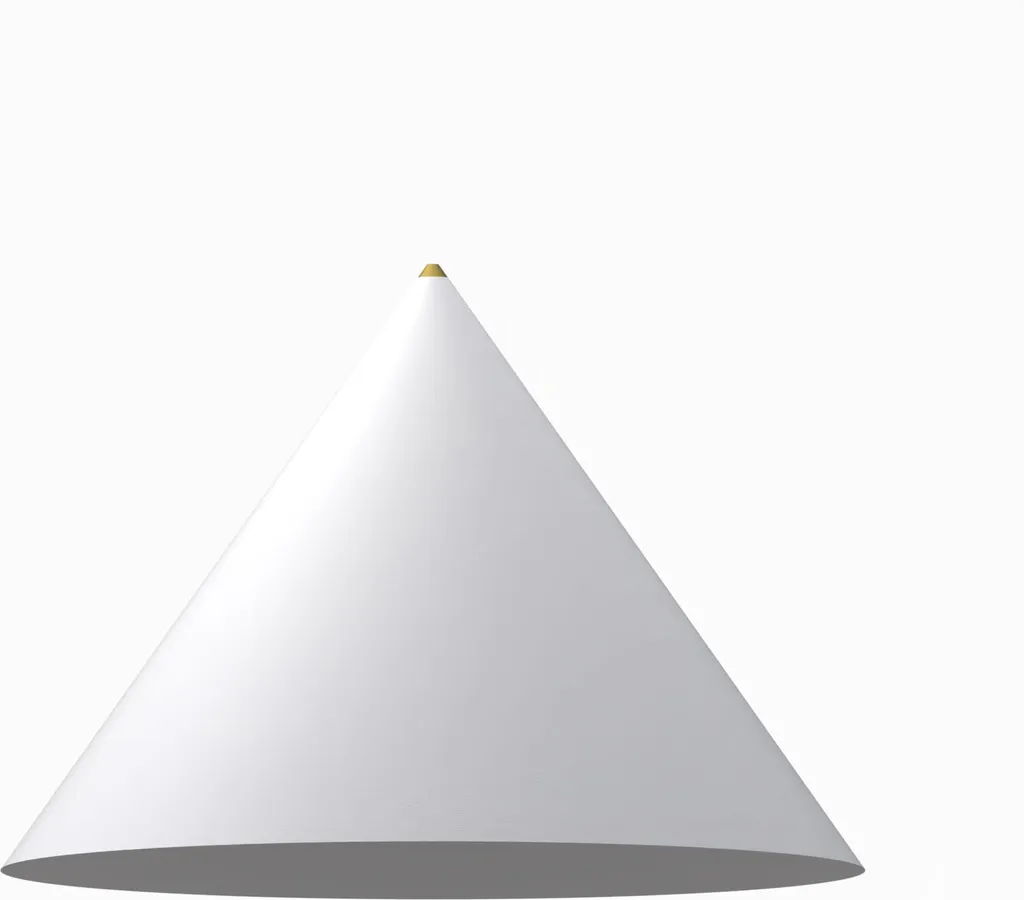 Abat-jour 50 cm blanc intérieur or Nowodvorski ZENITH L finition conique