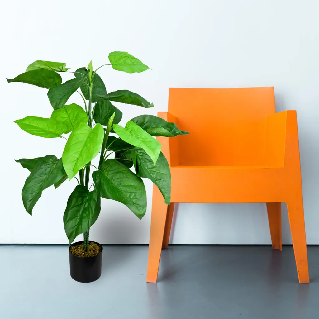 Decovego Taro Artificiale 85cm - Design Elegante per Ufficio e Casa - 4
