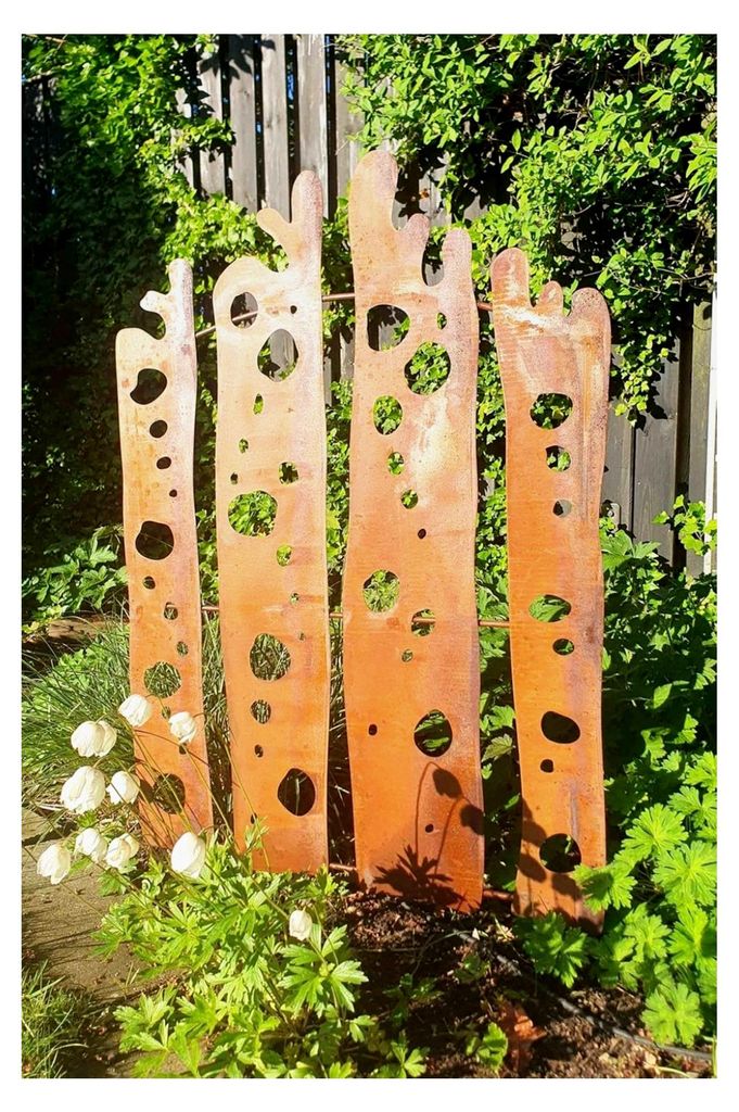Rankgitter aus Metall, Rost