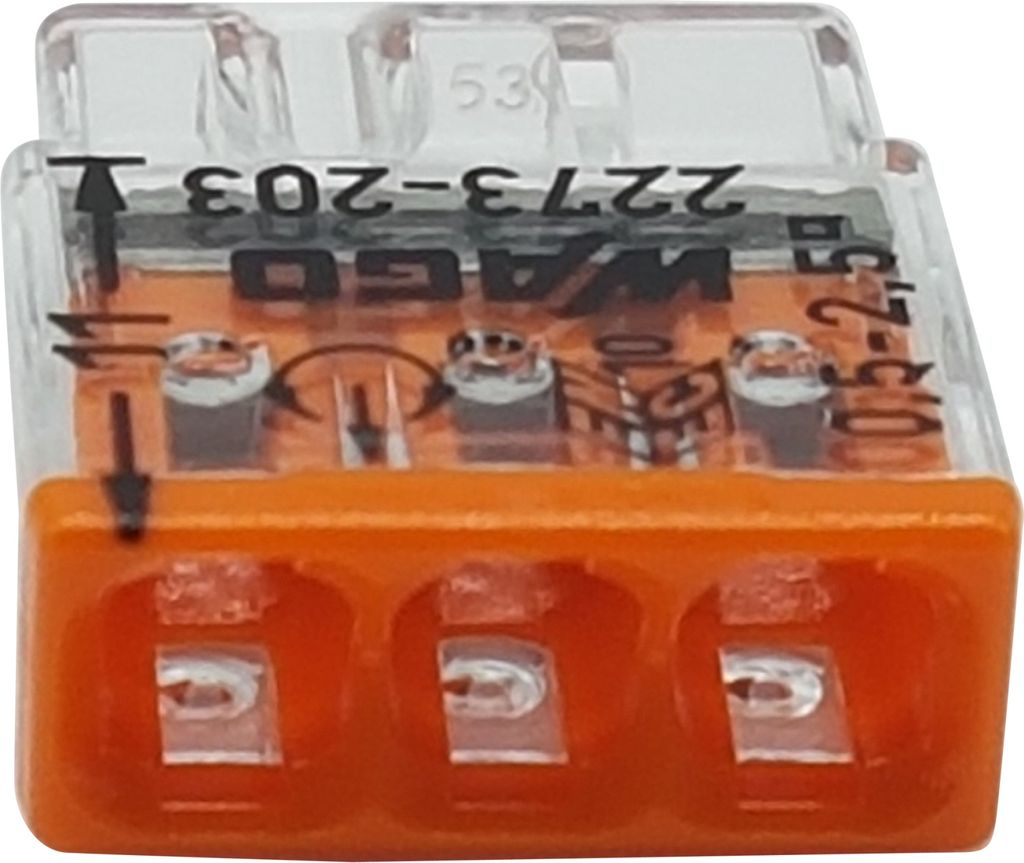 Złączka Instalacyjna Szybkozłączka WAGO 2273-203 na DRUT Zdjęcie produktu 20