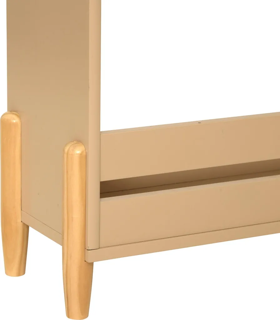 Bibliothèque de Rangement Douceur Beige 100cm pour Salon et Bureau - 2