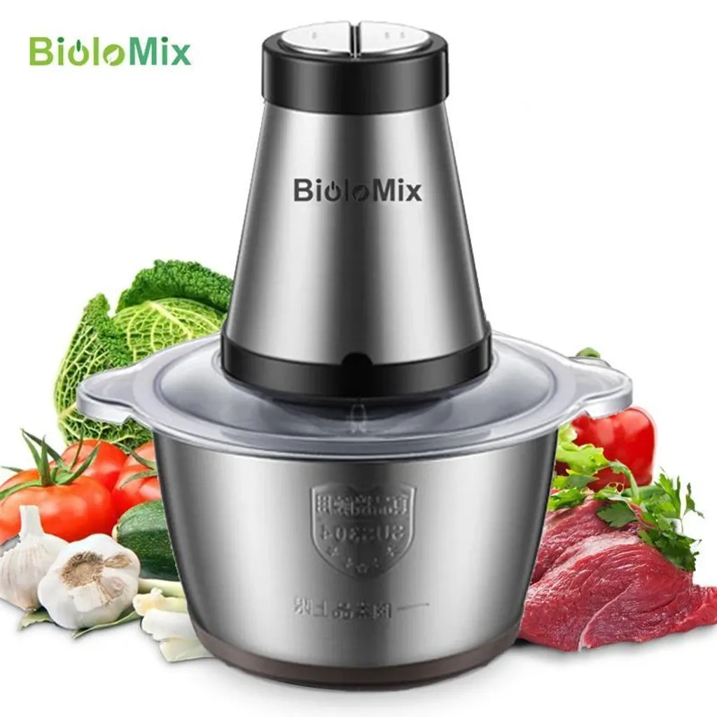 Hachoir électrique Braun CP615 - 500W 2 Vitesses Bol Inox 2L Prise UE