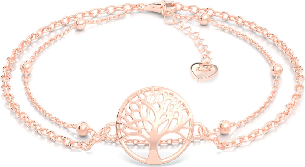 SERASAR | bracelet en argent sterling [Life] avec or rose Image du produit 