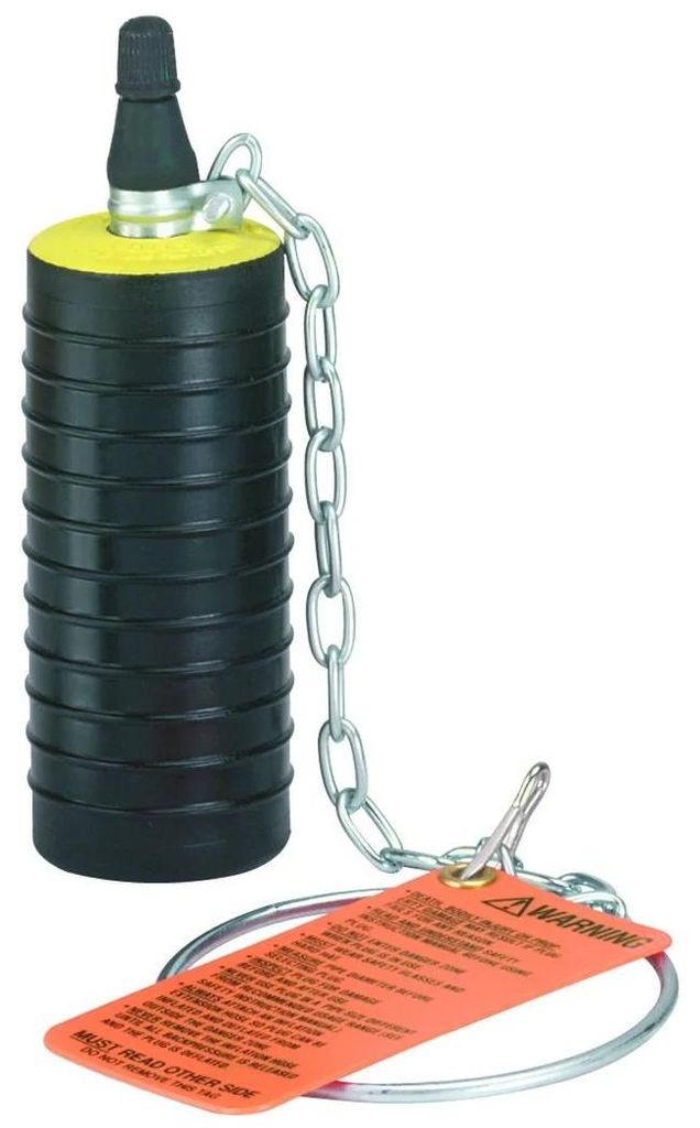Brinko Absperrblase 70-100mm für Rohre, DN70, Kunststoff, pneumatisch, schwarz, 1 Stk.