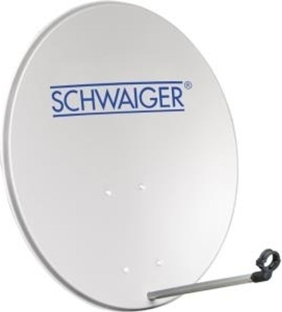 Schwaiger Sat Miroir 80cm, Alu, Rond Gris clair Image du produit 