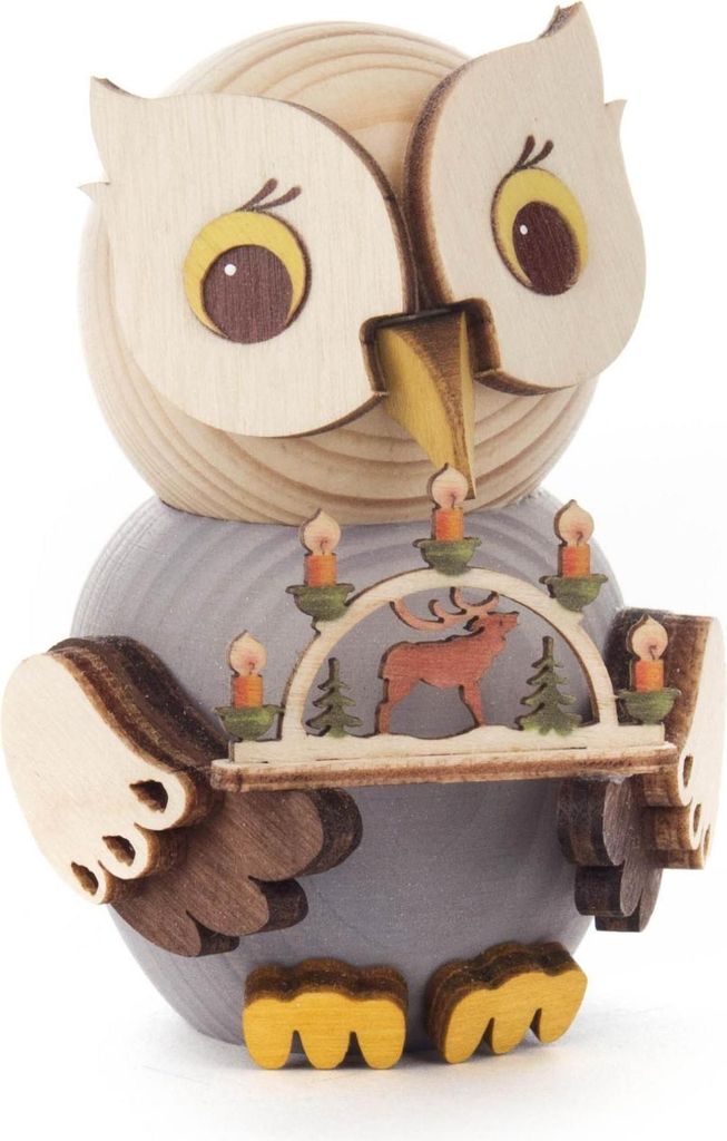 Miniatúrna figúrka Mini sova s oblúkom sviečky ŠxVxH Obrázok produktu 
