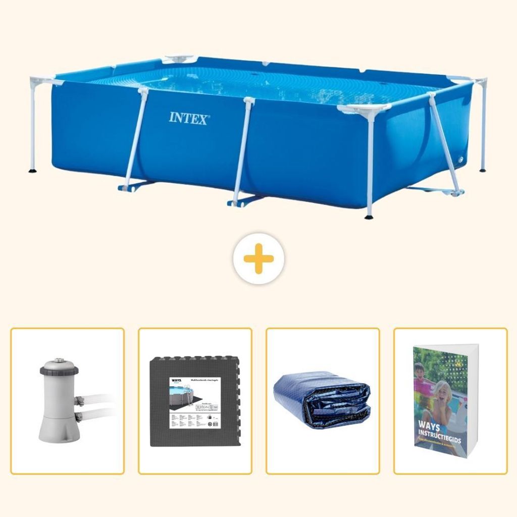 Rechteckiger Frame Pool - 300x200x75 cm - 5-teilig SCB121 Produktbild 