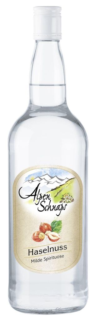 Alpenschnaps Steinbeisser Haselnuss 1000ml 33% Vol. Produktbild 