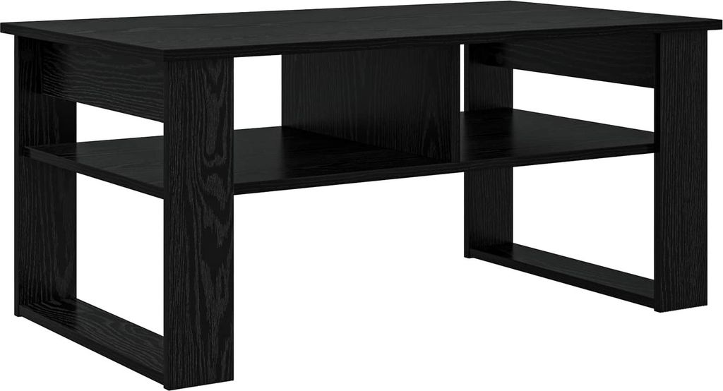 Couchtisch Schwarz Eichen-Optik 96 x 54 x 44 cm Holzwerkstoff