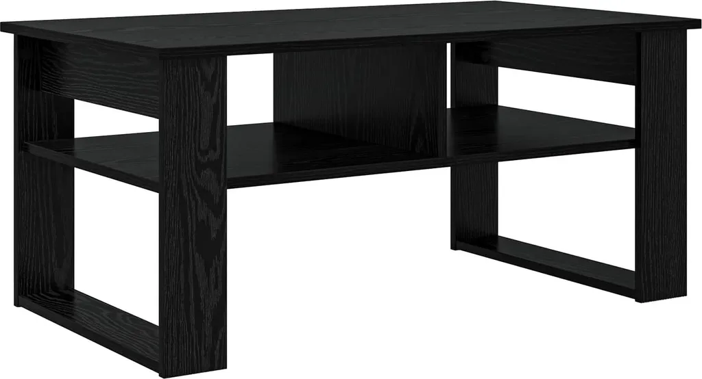 Tavolino da Caffè vidaXL 96x54x44 cm Rovere Nero | Soggiorno Moderno
