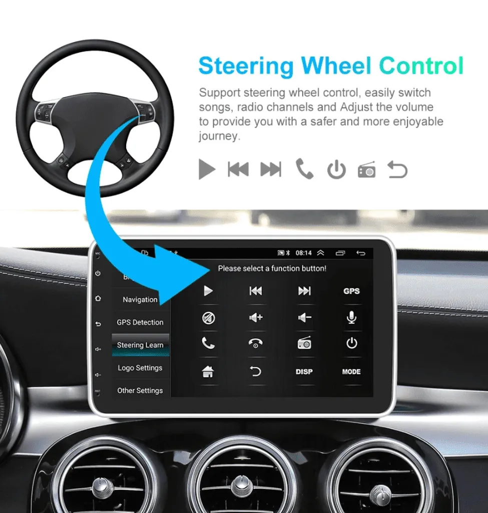 Poste Radio de Voiture Android avec Navigation GPS et Écran Inclinable - 4