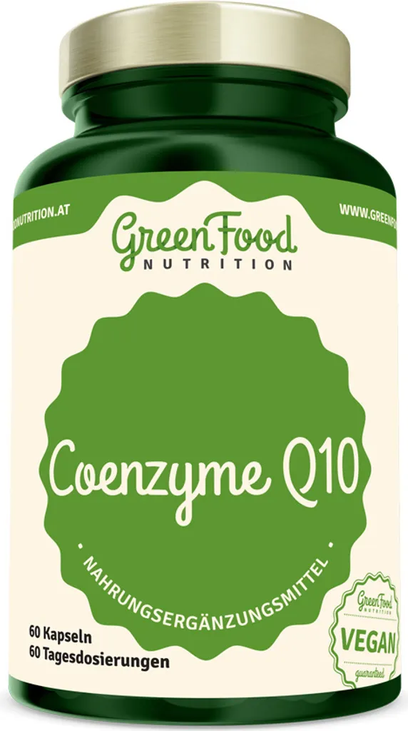 GreenFood Nutrition Coenzyme Q10 60 gélules - Complément antioxydant
