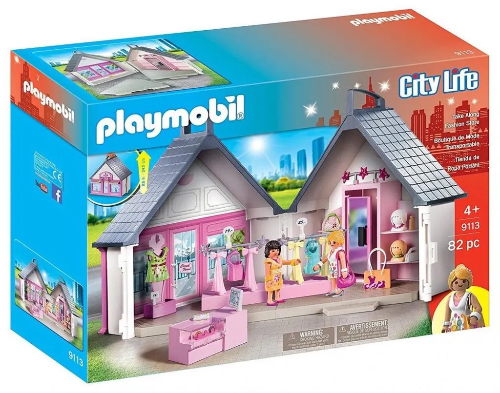 Boutique de Mode PLAYMOBIL 9113 coffret de jeu City Life avec cabine