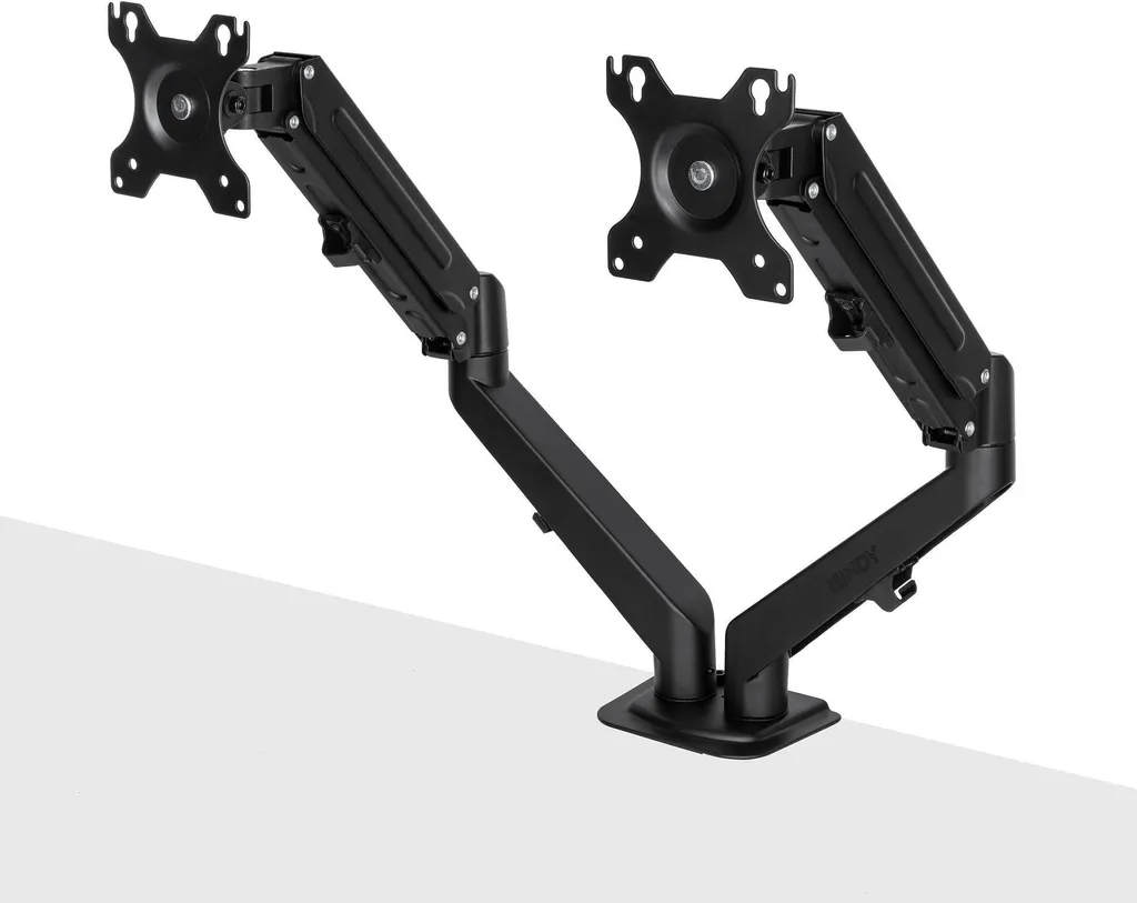 Support de Bureau Double Écran Lindy 40708 avec Ressort à Gaz Pro