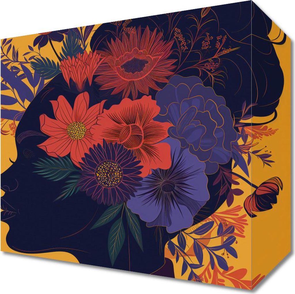 Bild 20x20cm Botanische Muse