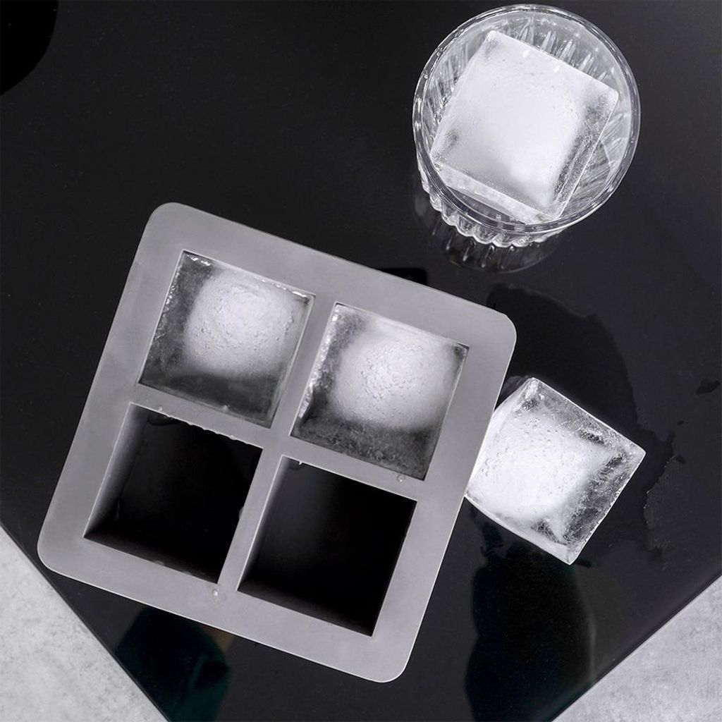 Tescoma Formaghiaccio XXL in Silicone | 8 Cubetti con Coperchio
