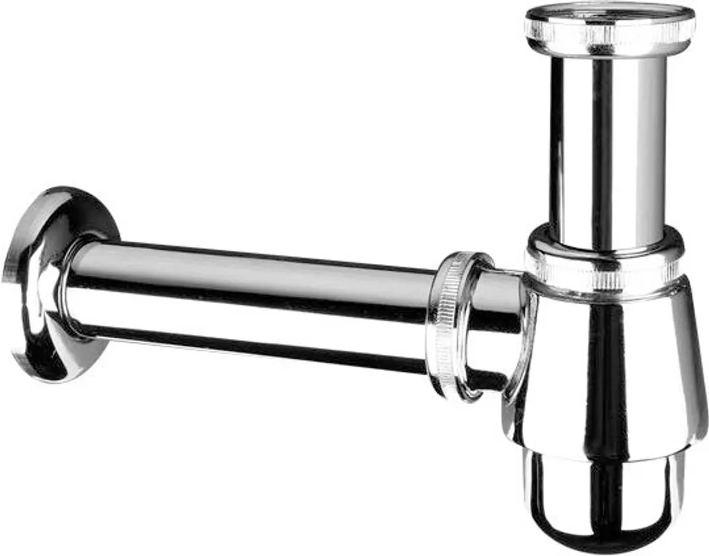 Sifone Design Lavabo 220CB - Estetica Minimal in Acciaio e Ottone