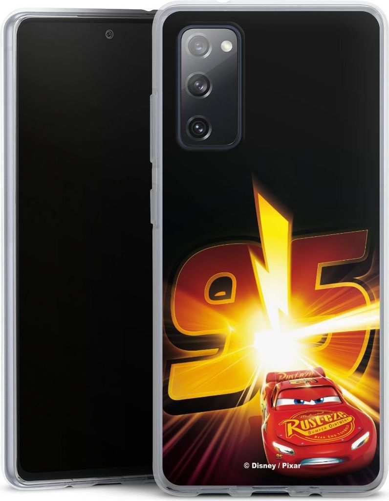 DeinDesign Handyhülle für Samsung Galaxy S20 FE 5G Silikon Hülle Case Smartphone Schutzhülle Cars Lightning Mcqueen 95 Offizielles Lizenzprodukt