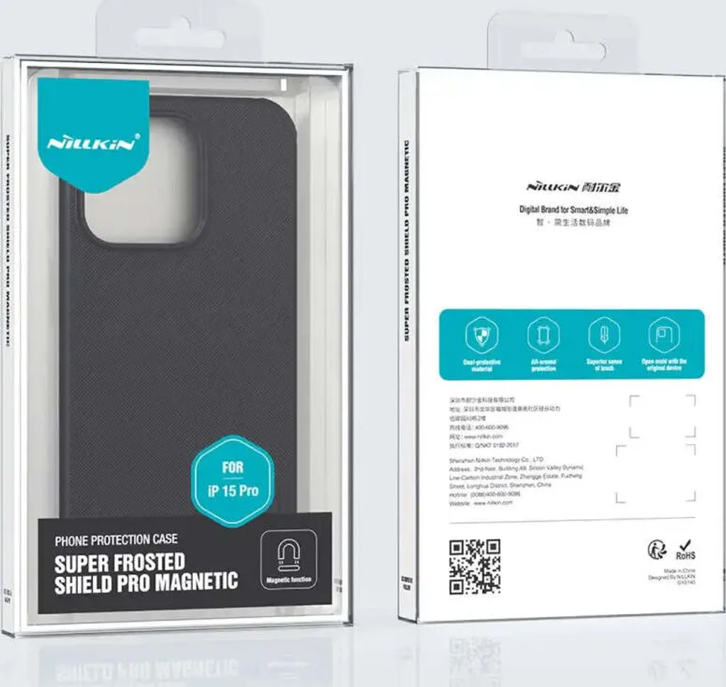 Custodia Nillkin iPhone 15 Pro Nero - Design Professionale e Sicuro - 40