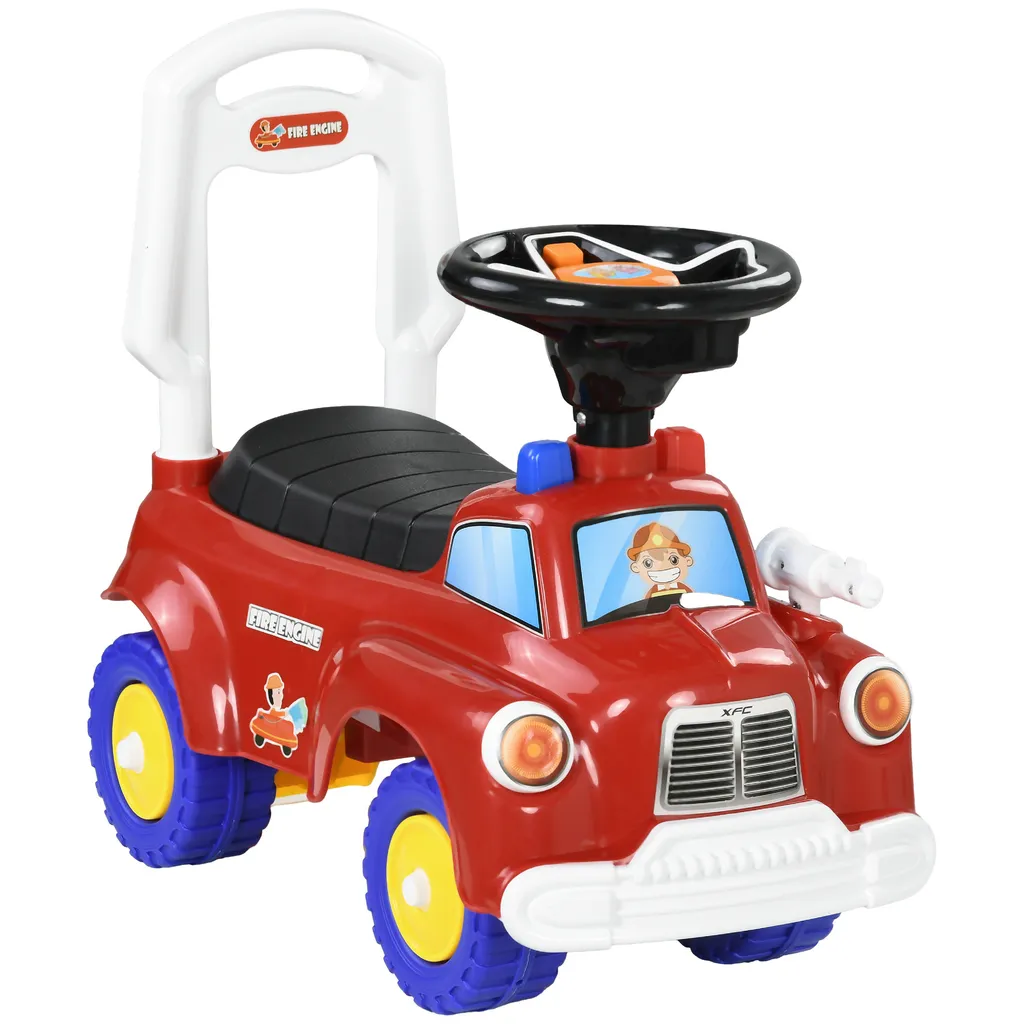 Porteur Bébé Sécurisé Camion Pompier Anti-basculement 18-36 Mois