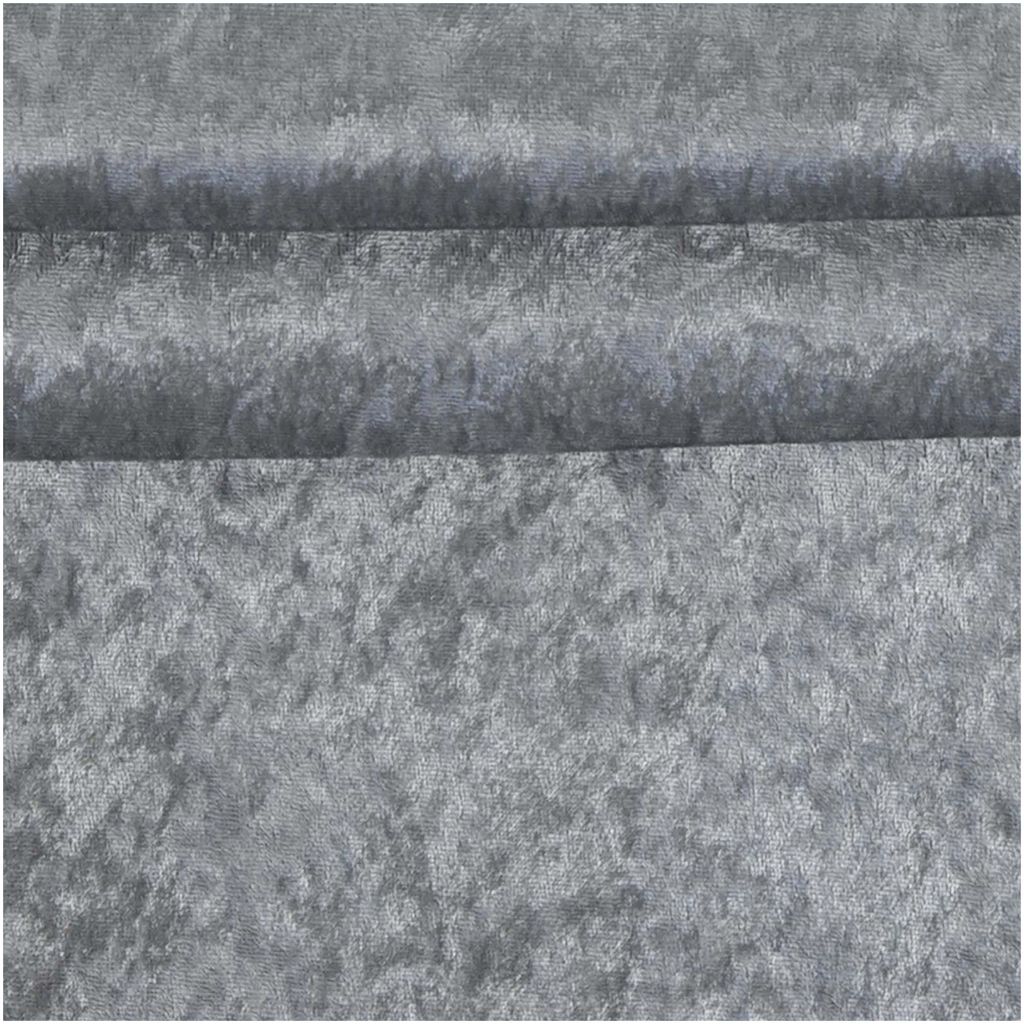 Samt-Stoff ab 0,5m Velvet Dekostoff Kostümstoff Panné Samt glänzend silbergrau