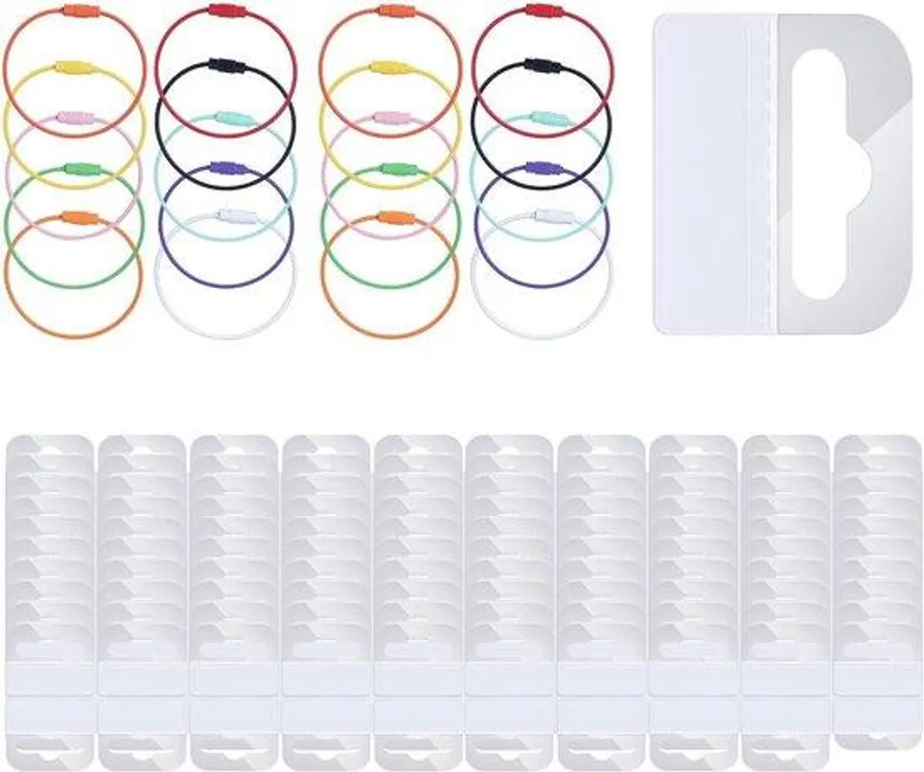 Organisation de bureau : porte-cartes inox 200 languettes et anneaux