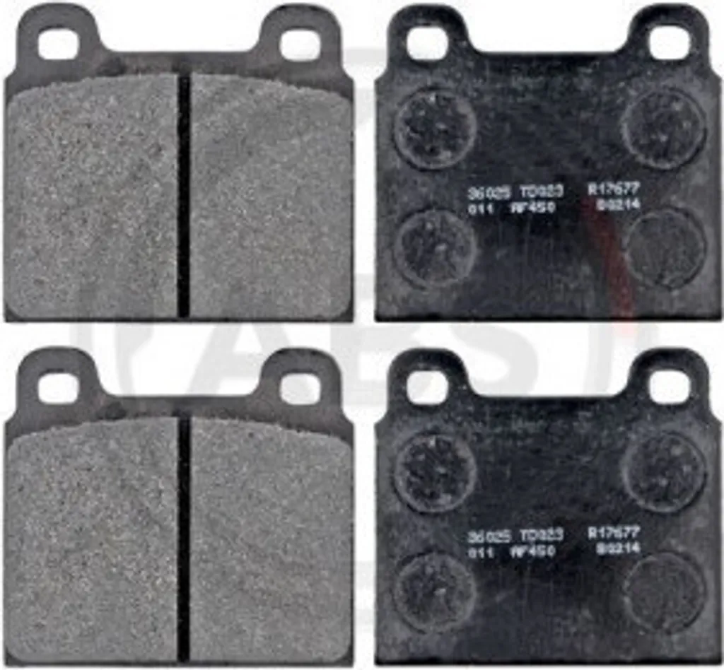 Jeu de 4 plaquettes de frein à disque pour Alfa Spider 115 - A.B.S. 36025