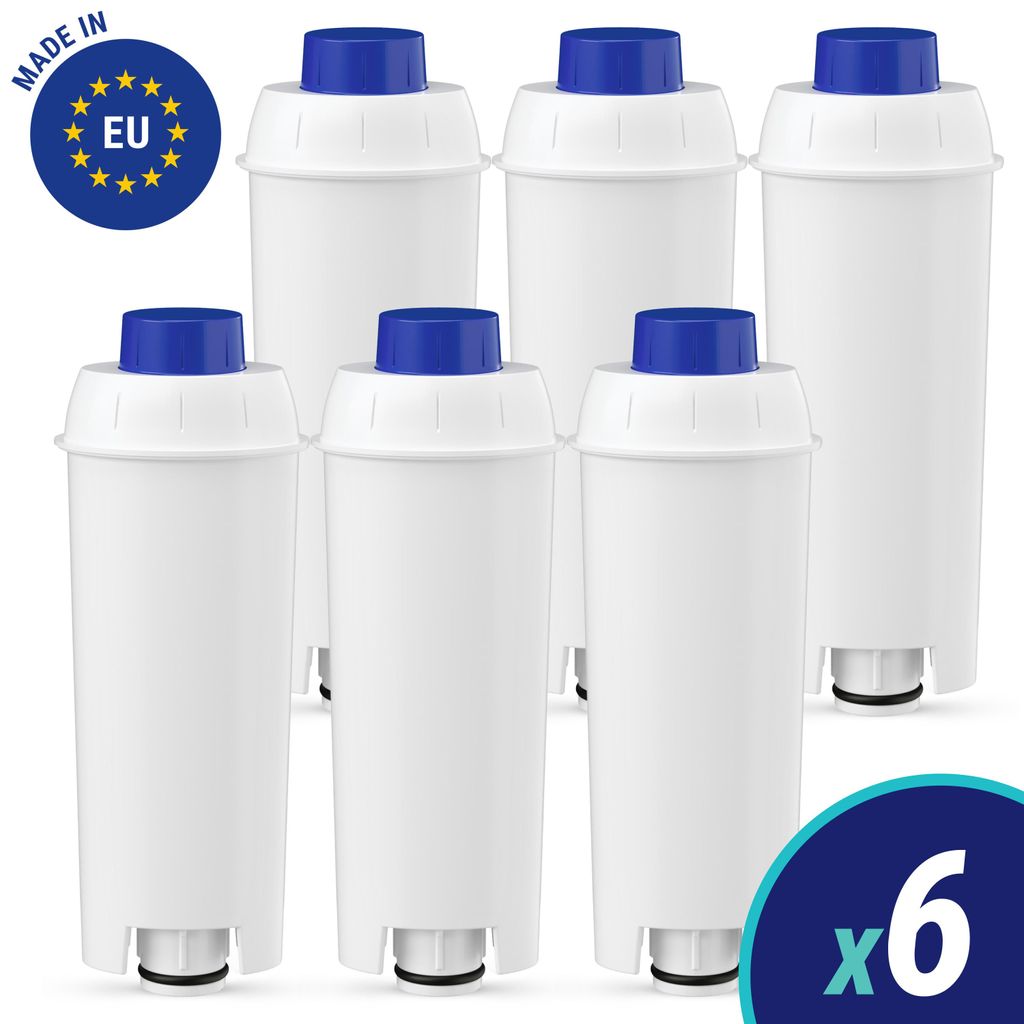 AquaFloow 6er Ersatz-Wasserfilter für DeLonghi Produktbild 